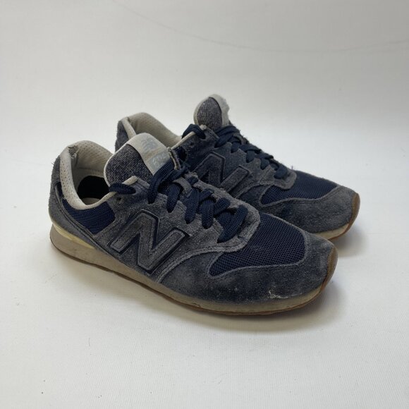 New Balance Womens 696 WL696FSC Navy Blue Shoes Classics Sneakers Size 7.5 US - Picture 1 of 13